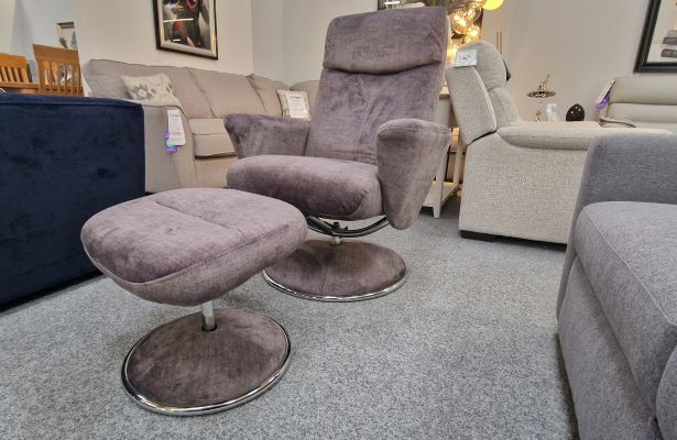Swivel Chair & Footstool 