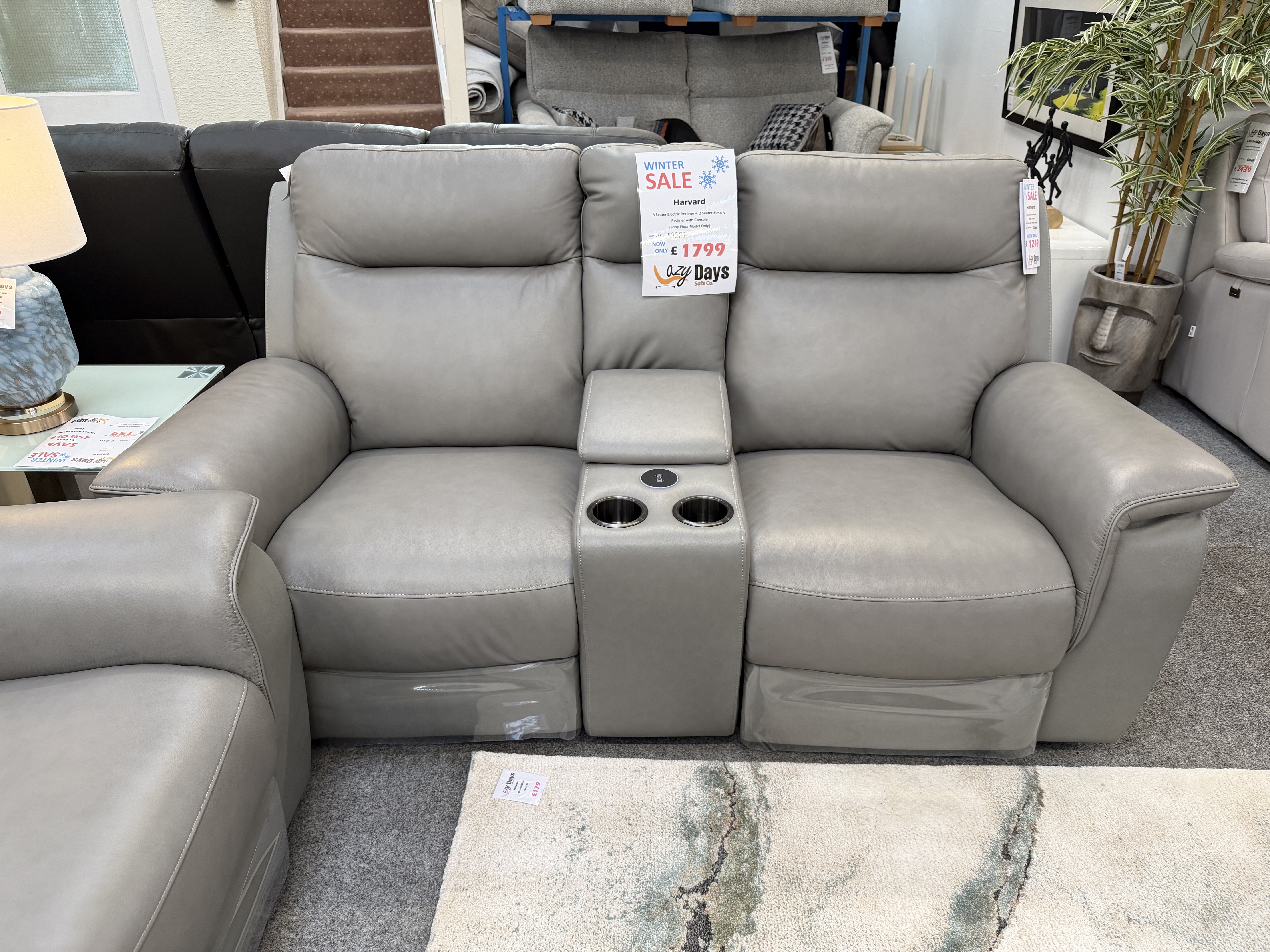 3 Seater Electric Recliner + 2 Seater Electric Recliner with Console 