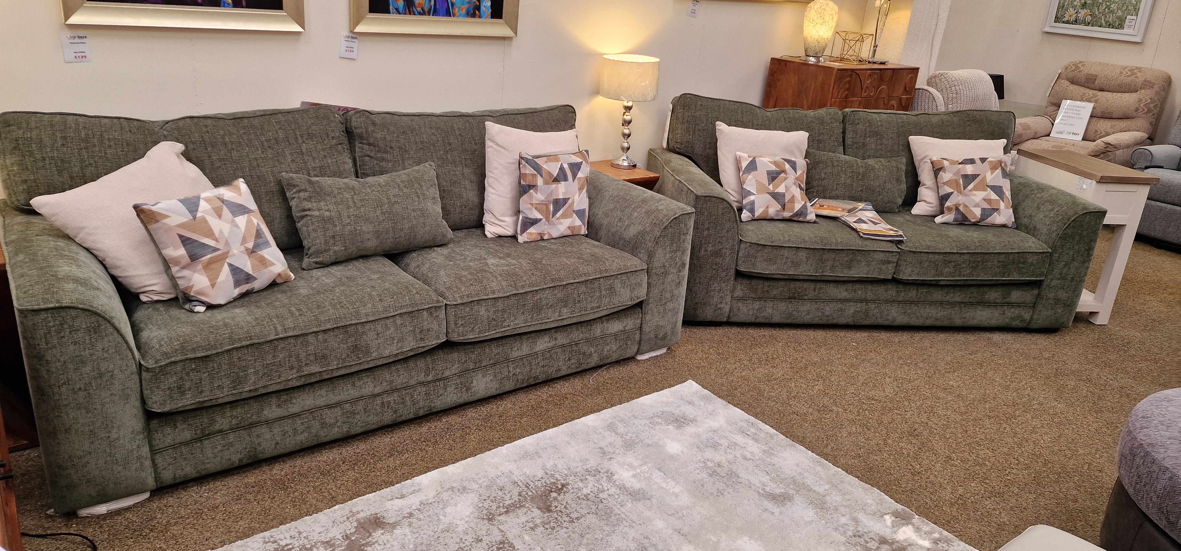 3 Seater Settee Plus 2 Seater Settee