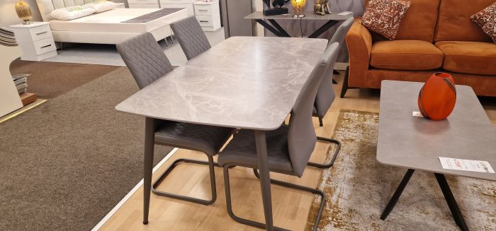 1.6m Dining Table & 4 X Hudson Chairs