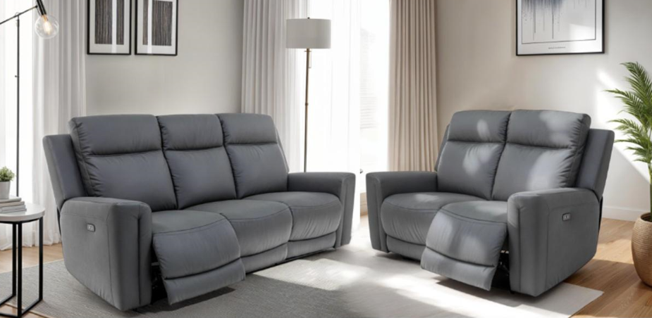 3 Seater Electric Recliner Plus 2 Seater Electric Recliner Settee