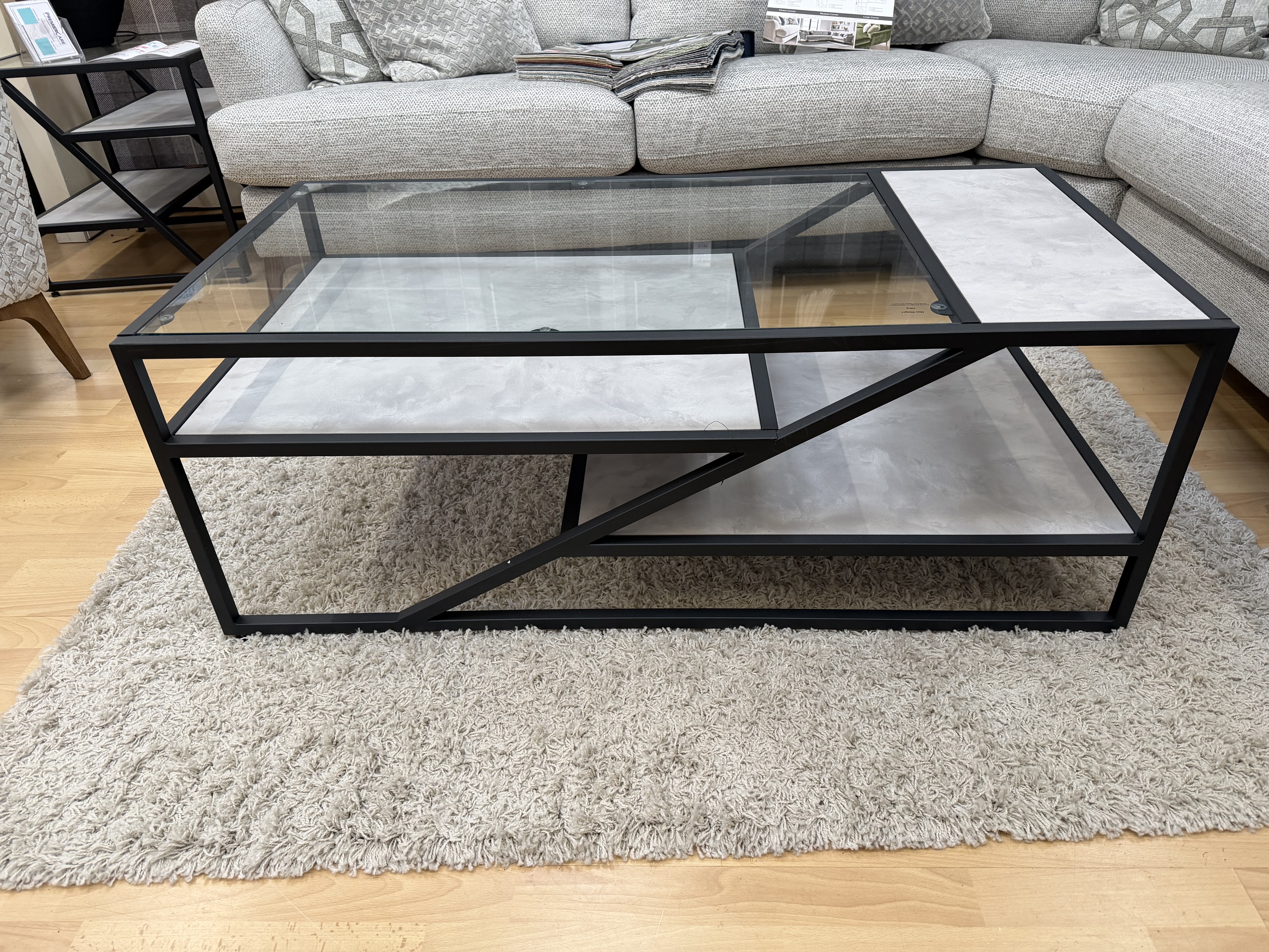 Black & Grey Coffee Table - Extra 20% Off Ticket Price